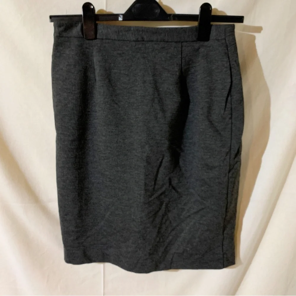 Banana republic // Grey faux wrap mini skirt size 2